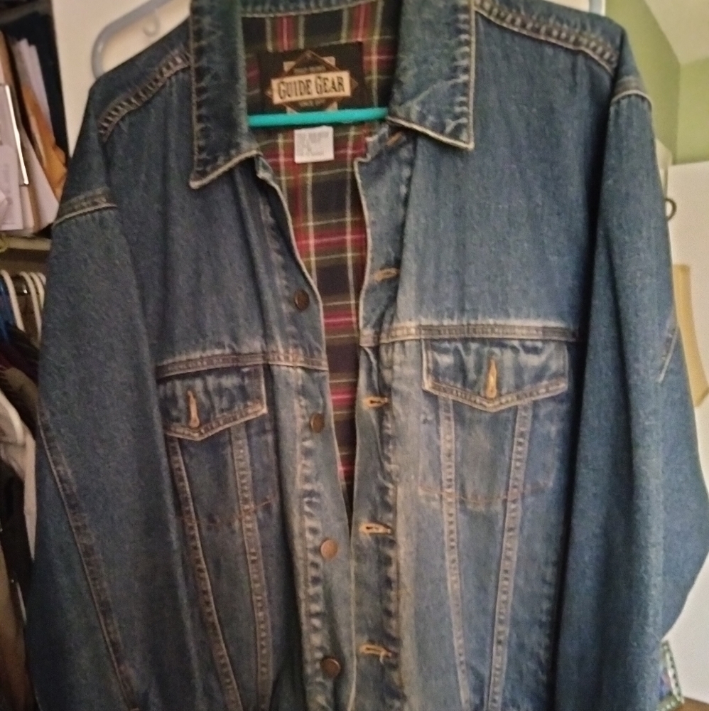 Men's lined denim jacket